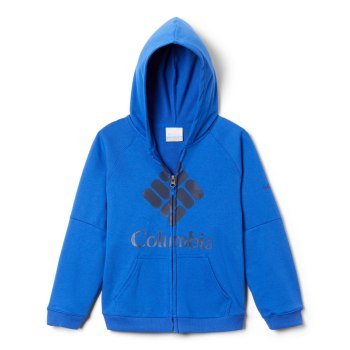 Columbia Hoodie Jongens, Branded French Terry Full Zip DonkerBlauw, 40VWYDXRK